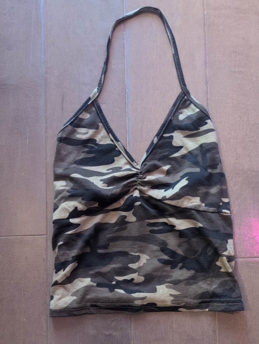 Forever 21 Camo Halter Crop Top